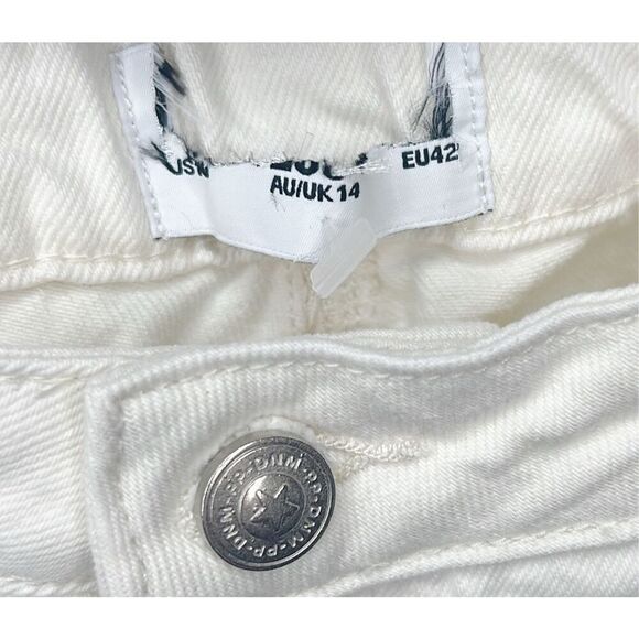 Princess Polly Lando Jean White Nwot Size 10 - Picture 5 of 10